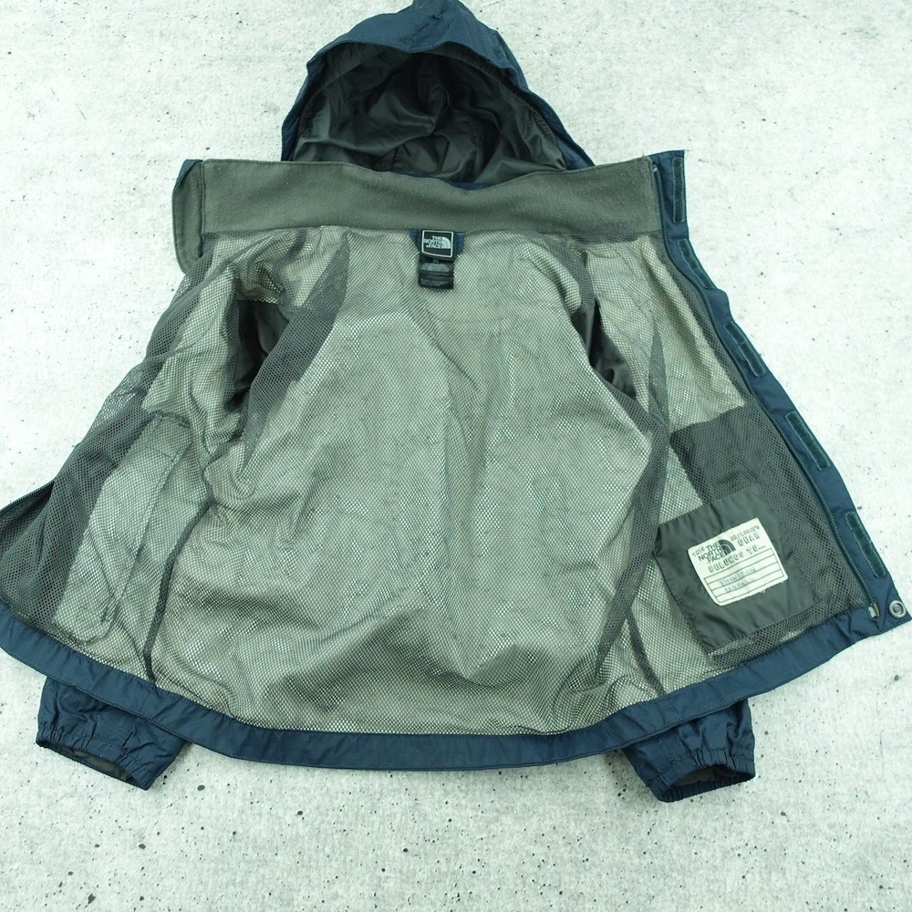 The North Face Boys XXS 5 HyVent Rain Jacket Navy Blue Hooded Windbreaker AQFY - Picture 5 of 14